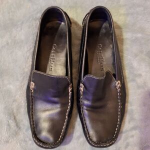 COLE HAAN Womens 7.5 Driver Loafer Flats Navy Leather Comfort